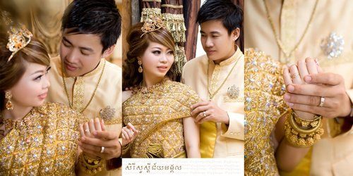 ประมวลภาพงานแต่งเขมรสวยๆ