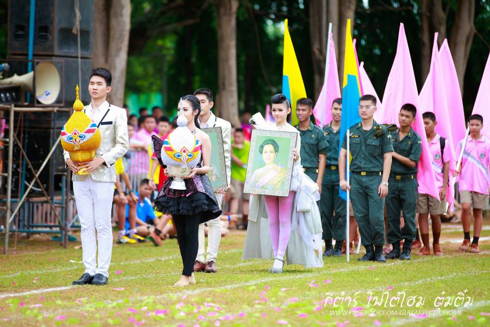 กีฬาสี รร.วิสุทธรังษี จ.กาญจนบุรี ยิ่งใหญ่อลังการงานสร้างจัดเต็มสุดๆ