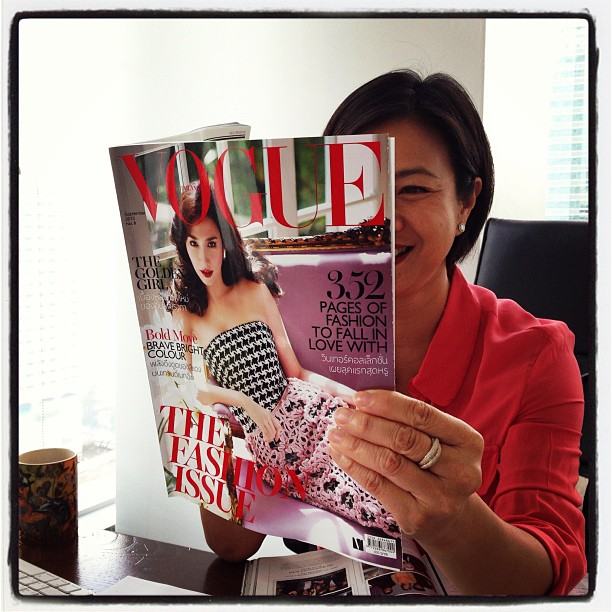 VOGUE September Issue Cover Model อั้ม พัชราภาไชยเชื้อ