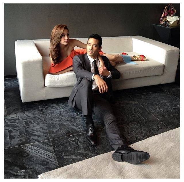 ขวัญ อุษามณี - ตุ้ย ธีรภัทร์ ถ่ายแบบนิตยสาร OK Magazine