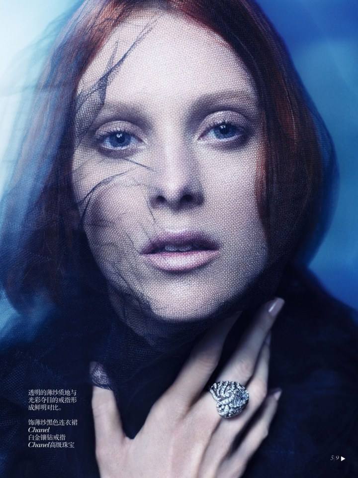 Karen Elson @ Vogue China Collections Autumn/Winter 2013