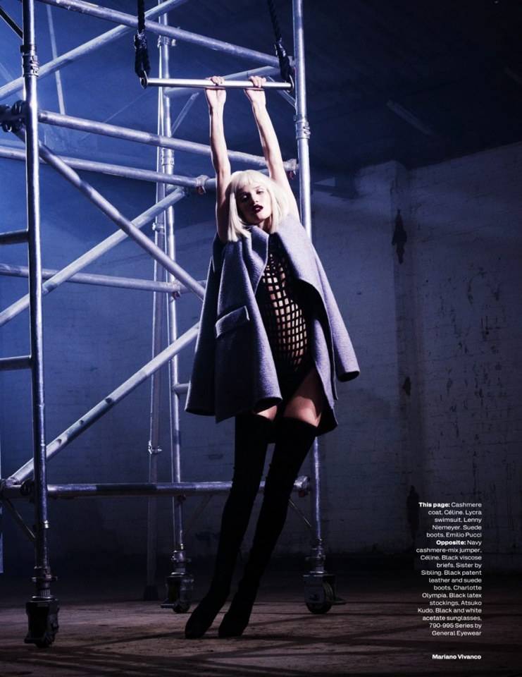 Rosie Huntington-Whiteley @ Elle UK October 2013