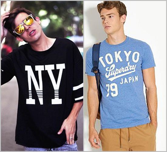 แฟชั่น เสื้อยืดพิมพ์ลาย มาแรงสำหรับหนุ่มๆ