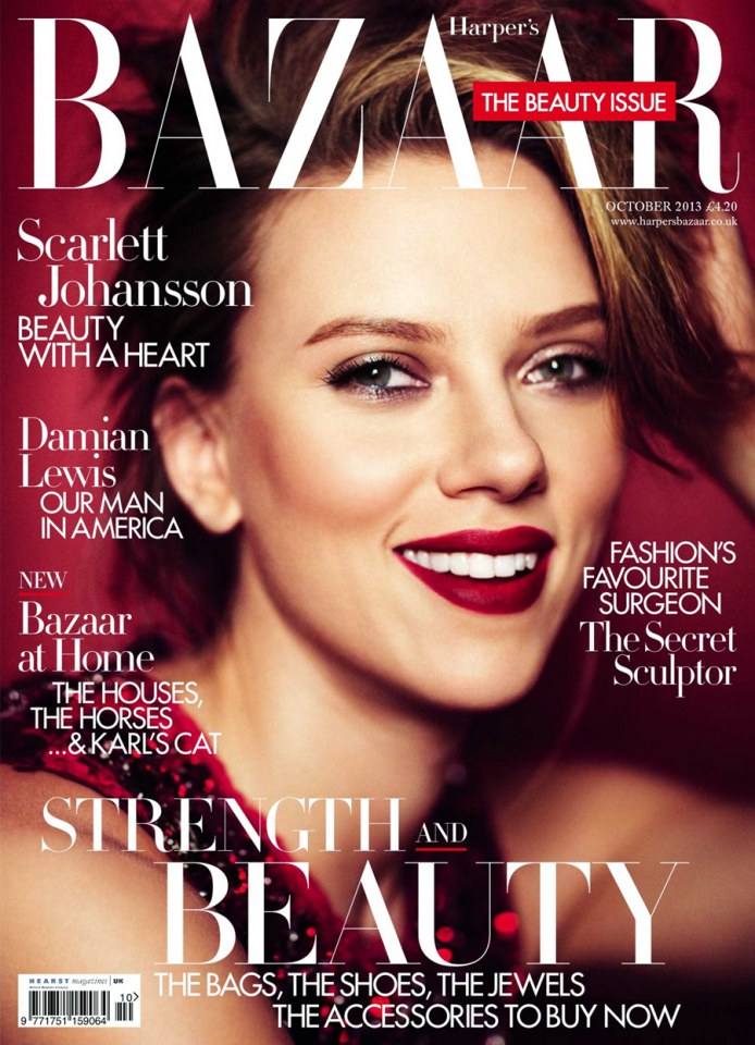 Scarlett Johansson @ Harper&rsquo;s Bazaar UK October 2013