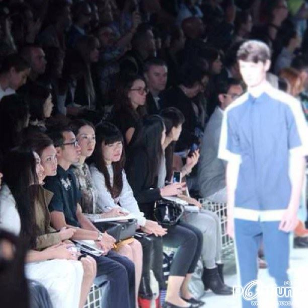 ญาญ่าญิ๋ง in New york fasion weeks Front rowers at Lacoste show