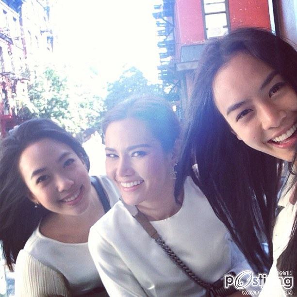 ญาญ่าญิ๋ง in New york fasion weeks Front rowers at Lacoste show