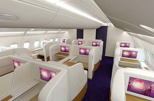 first class บนเครื่อง a380 ที่ร่างเอาไว้