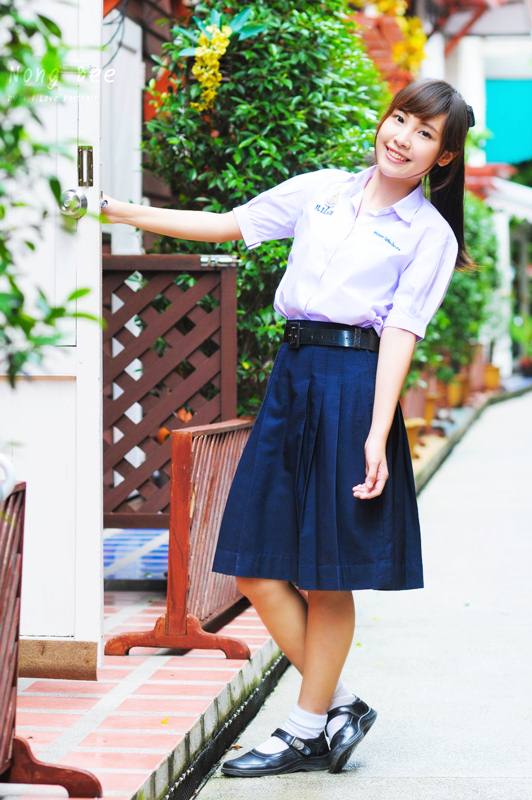 น่ารัก เรียบร้อยแบบ นักเรียนไทย
