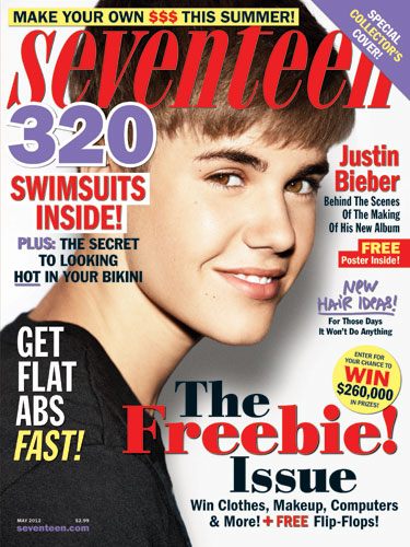 นิตยสาร Seventeen ปก Justin Bieber