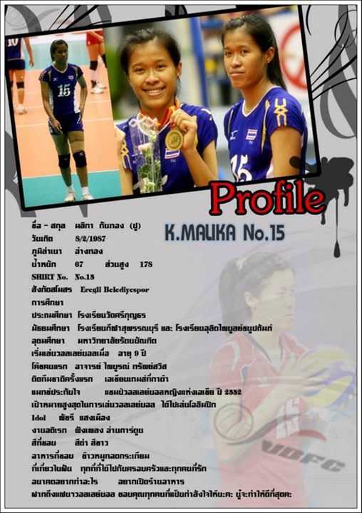 โปรไฟล์ทีมนักตบสาวลูกนักไทย