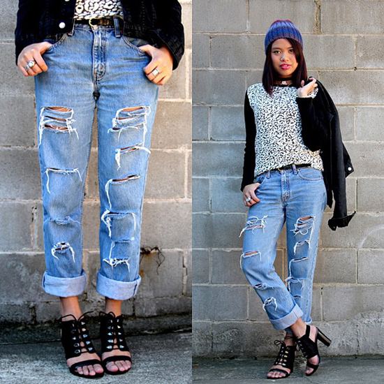 DIY  วิธีทำกางเกงยีนส์ขาด ทำเองได้ ใส่สวยเซอร์