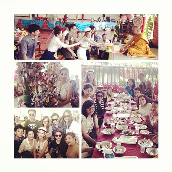 แตงโม โตโน่ ควงคู่ทำบุญทอดผ้าป่าร่วมกับแฟนคลับ