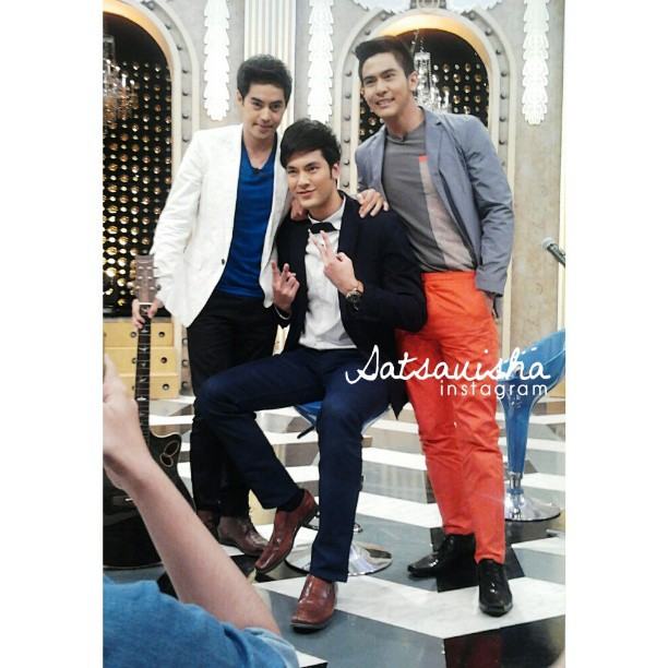 บอม ธนิน-ท็อป จรณ +เต้ย พงศกร    คู่ซี้ดารา
