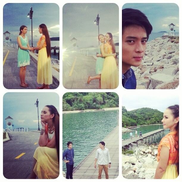 บรรยากาศยามเย็น ริมทะเล บนสะพาน ท่าเรือ..สวยๆ