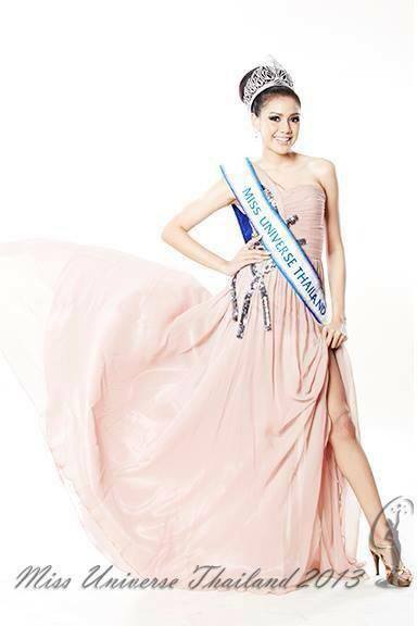 ชุดราตรี หน้าผม โพสเจอร์ Miss Thailand