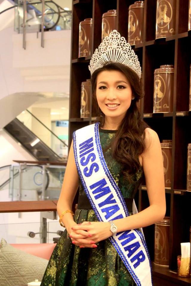 Miss Universe Myanmar With Miss Universe Thailand 2013