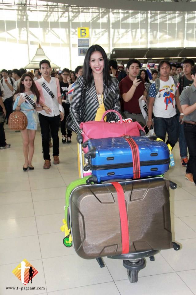ภาพส่ง ชาลิตา แย้มวัณณังค์ Miss Universe Thailand ไป MOSCOW