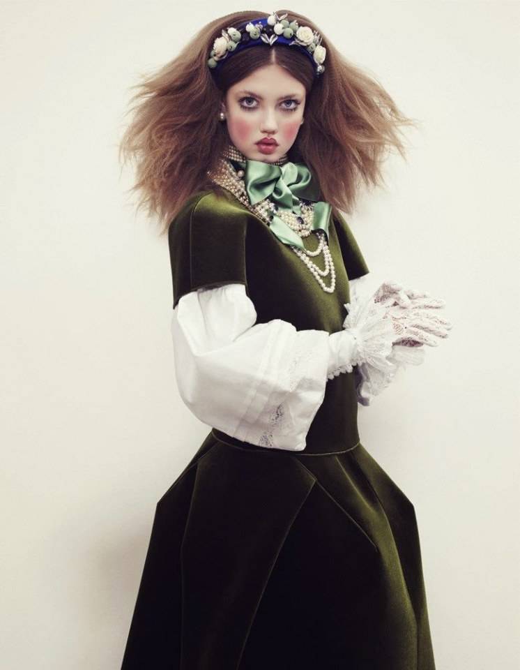 Lindsey Wixson @ Vogue Japan December 2013