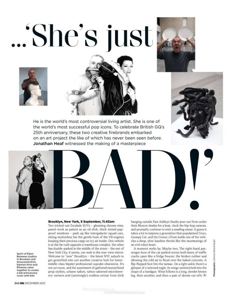Rihanna @ GQ UK December 2013