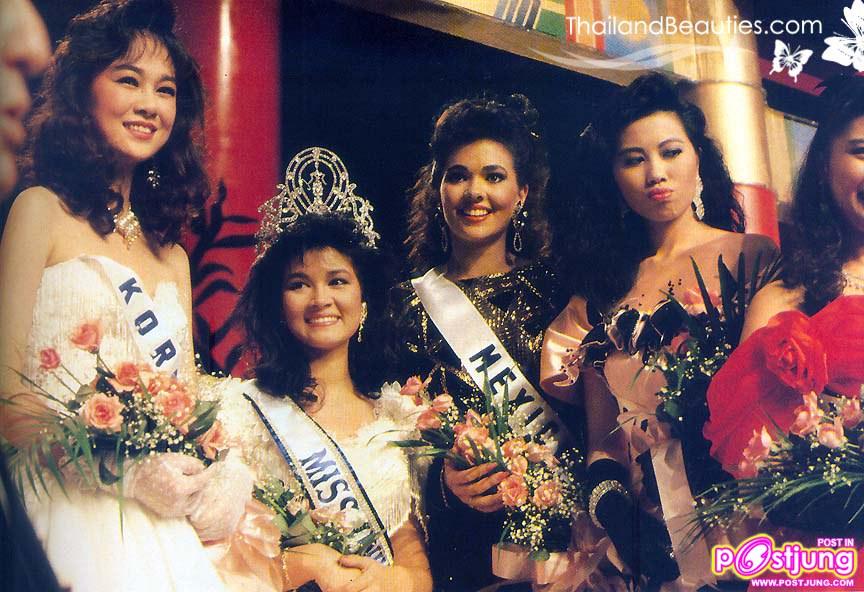 ก่อนถึงmu2013จริงพรุ่งนี้ มาย้อนดูวินาทีที่สาวไทยของเรา พี่ปุ๋ยภรณ์ทิพย์ ได้สวมมงกุฏ mu 1988 กันค่ะ!