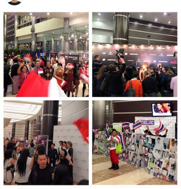 กองเชียร์ไทยที่มอสโกยิ่งใหญ่อลังการพร้อมแล้วสำหรับ Miss Universe 2013 ค่ำคืนนี้