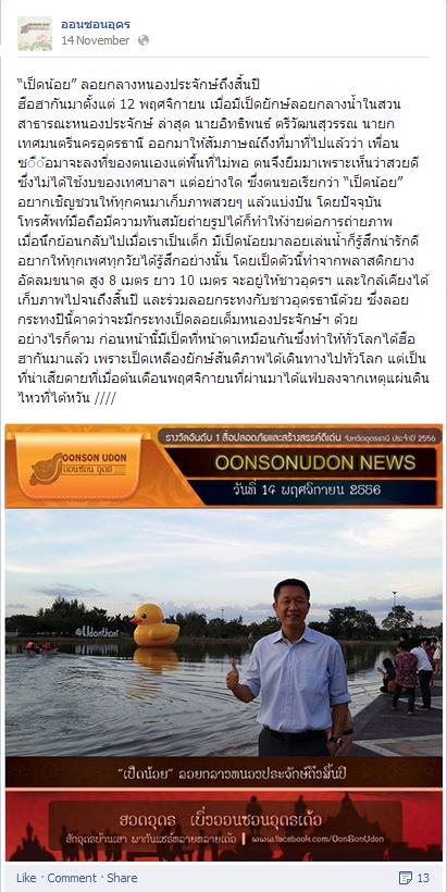 เป็ดน้อยที่หนองประจักษ์ จ.อุดรธานี