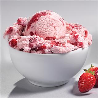 ไอศครีมสตรอเบอรี่แสนหวาน