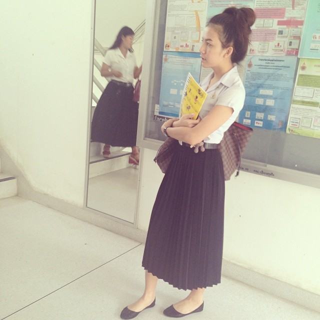 ใสๆ จ๊ะ คันหู ในชุดนักศึกษา