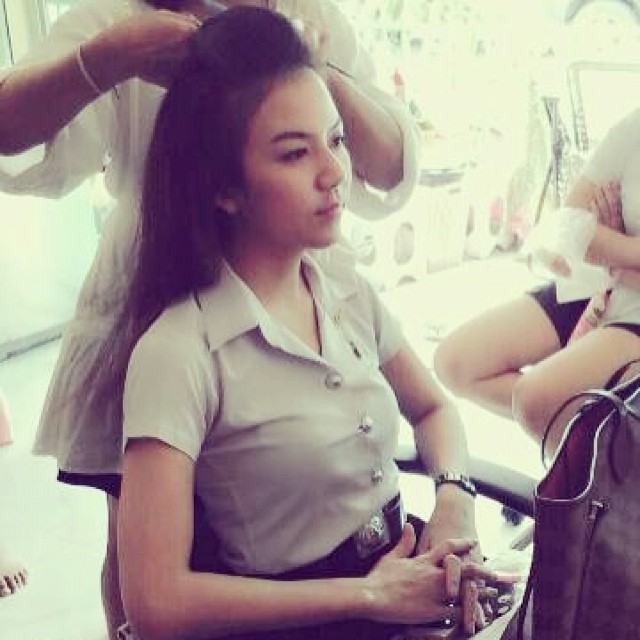 ใสๆ จ๊ะ คันหู ในชุดนักศึกษา