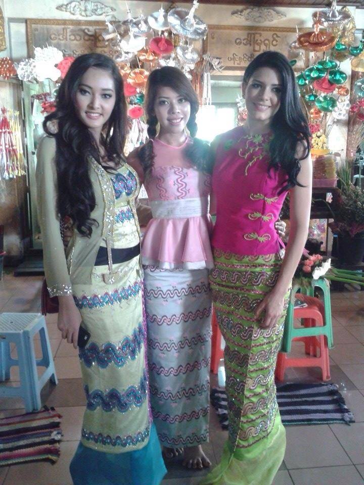 Miss Grand International 2013 and Miss Grand Myanmar 2013 Visit Shwedagon Pagoda in Myanmar