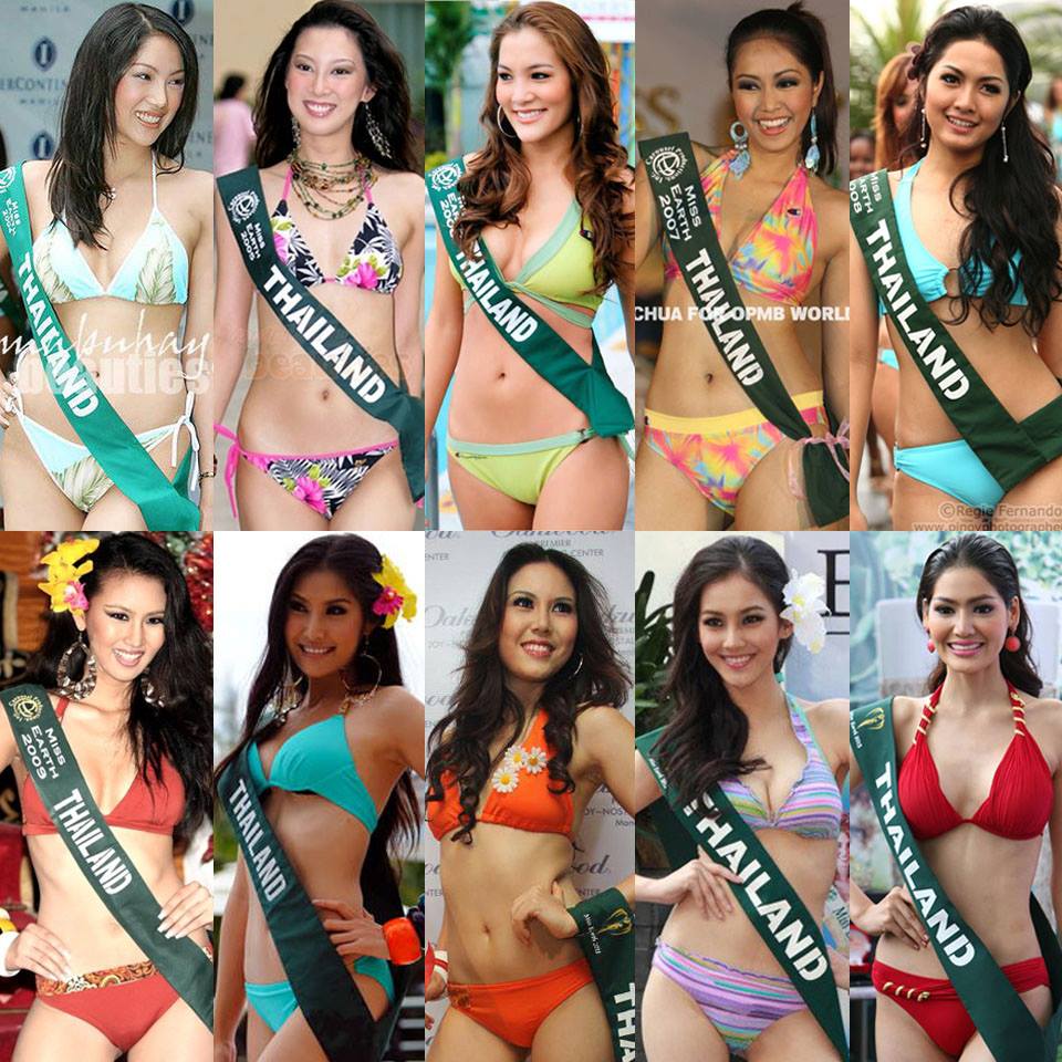 Miss Earth Thailand 2004 - 2013 Swimwear Presentation #MissEarthPageant
