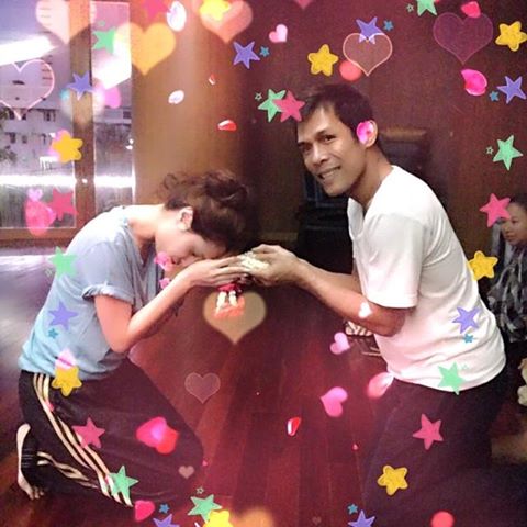 อ๋อม-ขวัญ ซ้อมละครเวที "มหาชาติ มหาบุรุษ"