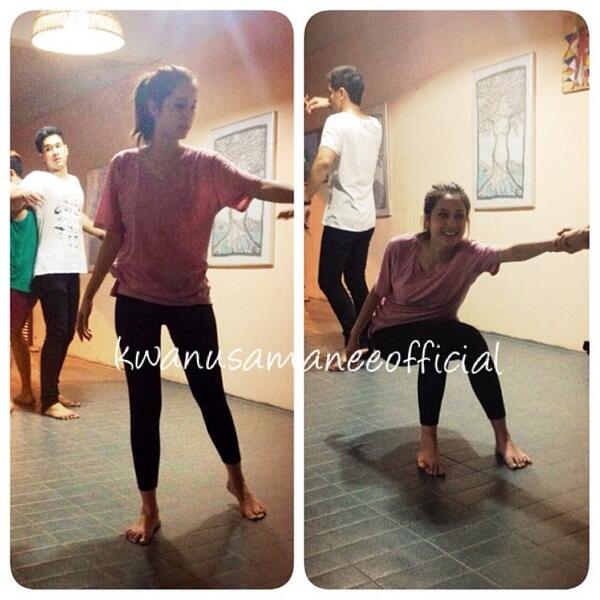 อ๋อม-ขวัญ ซ้อมละครเวที "มหาชาติ มหาบุรุษ"