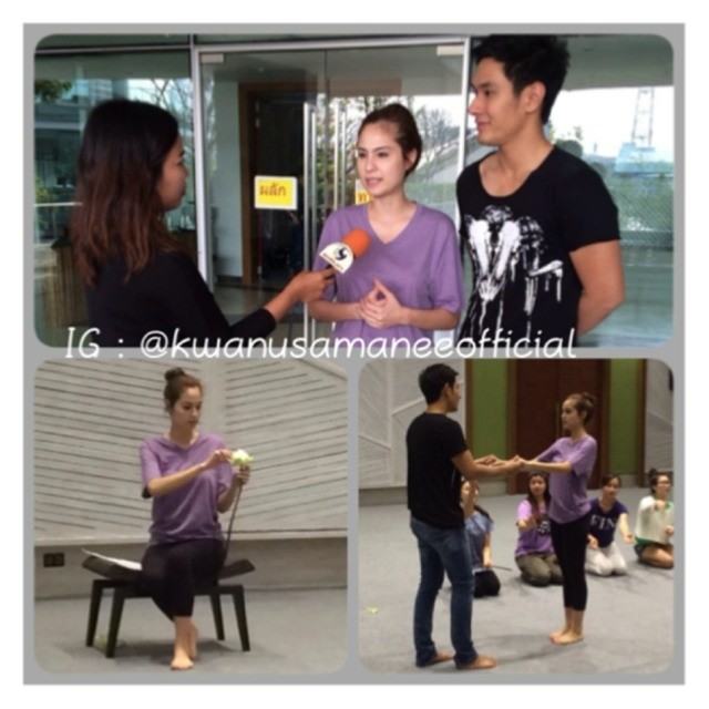 อ๋อม-ขวัญ ซ้อมละครเวที "มหาชาติ มหาบุรุษ"