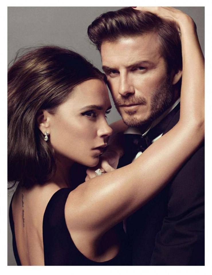 Victoria & David Beckham @ Vogue Paris December 2013