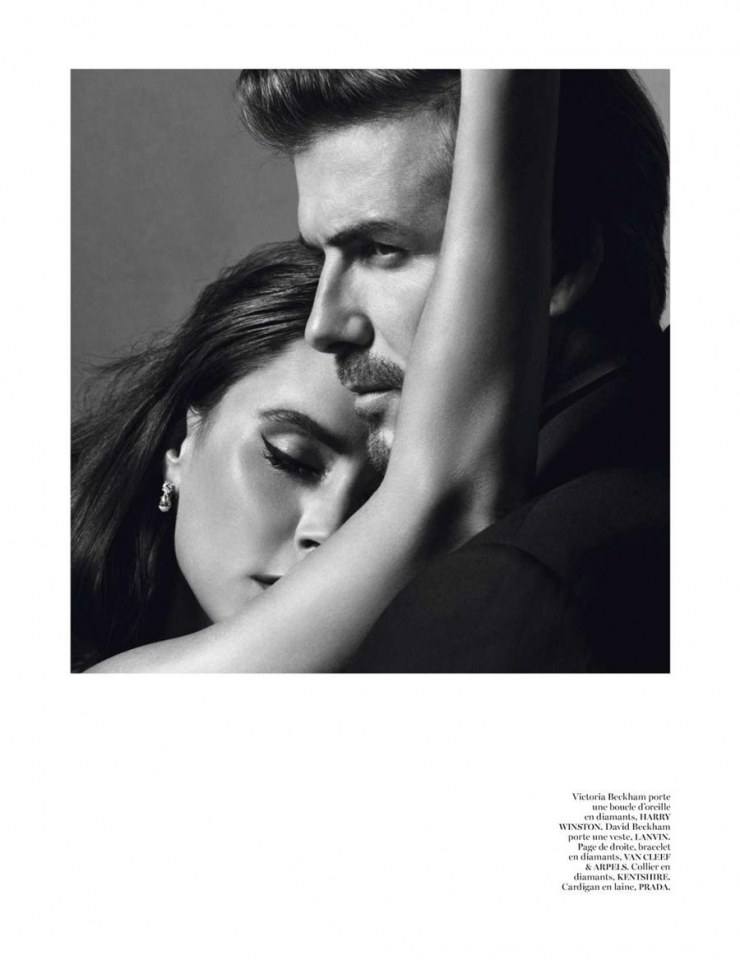 Victoria & David Beckham @ Vogue Paris December 2013