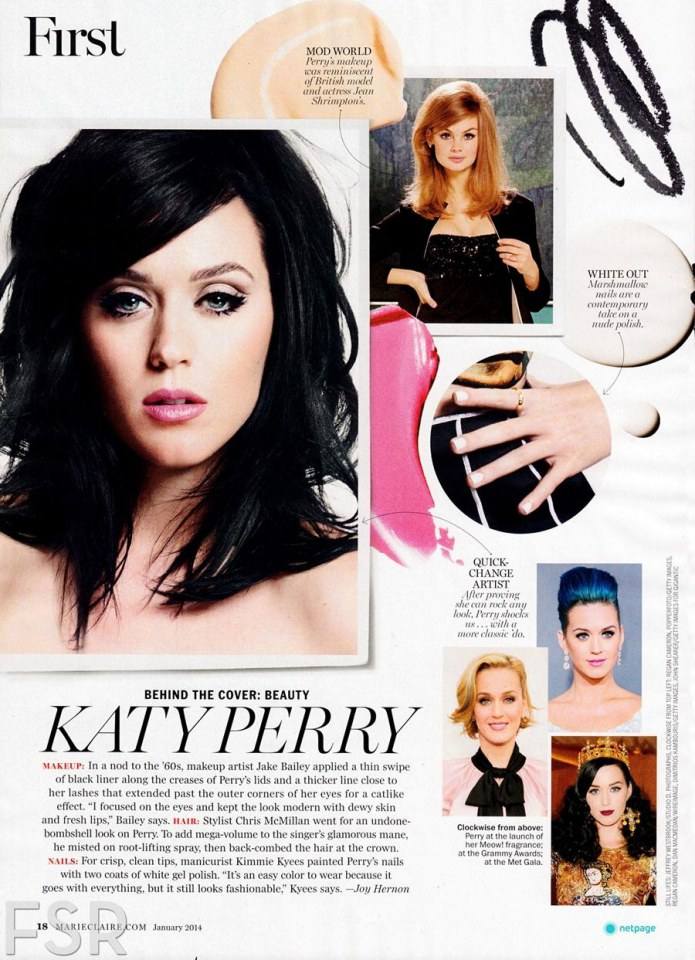 Katy Perry @ Marie Claire USA January 2014