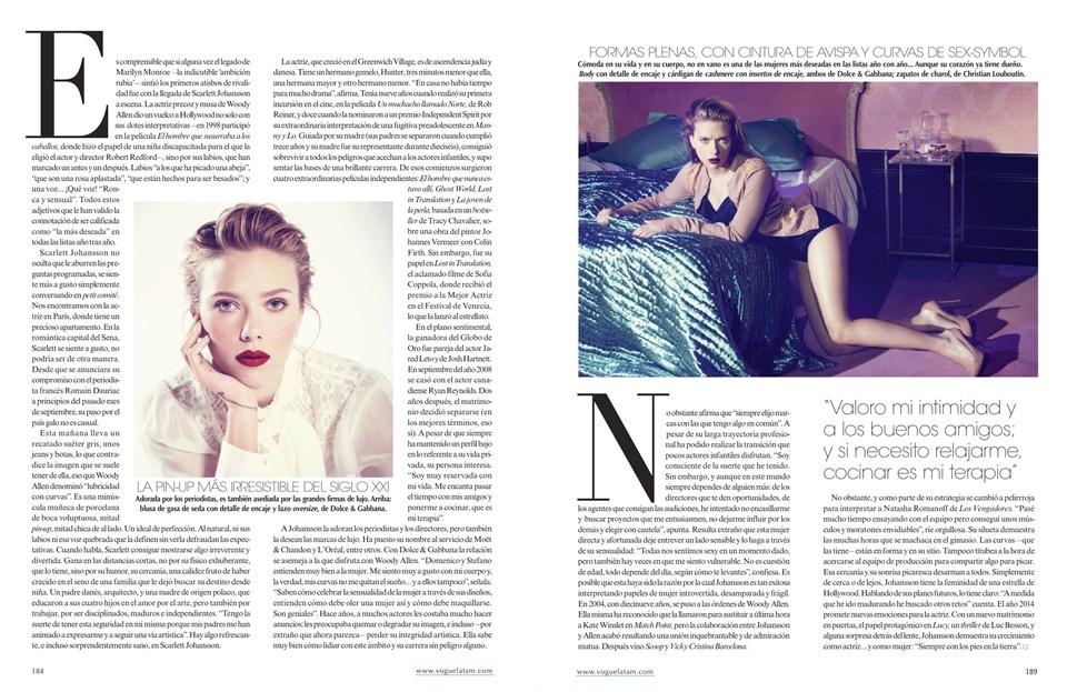 Scarlett Johansson @ Vogue Mexico December 2013