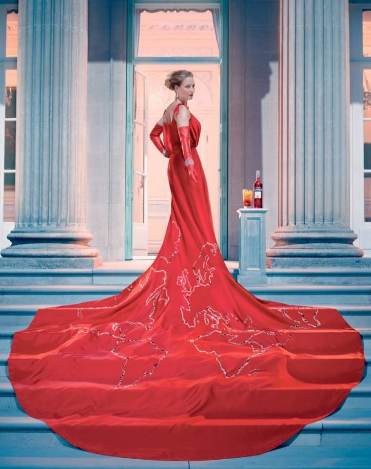 Uma Thurman @ Campari calendar 2014