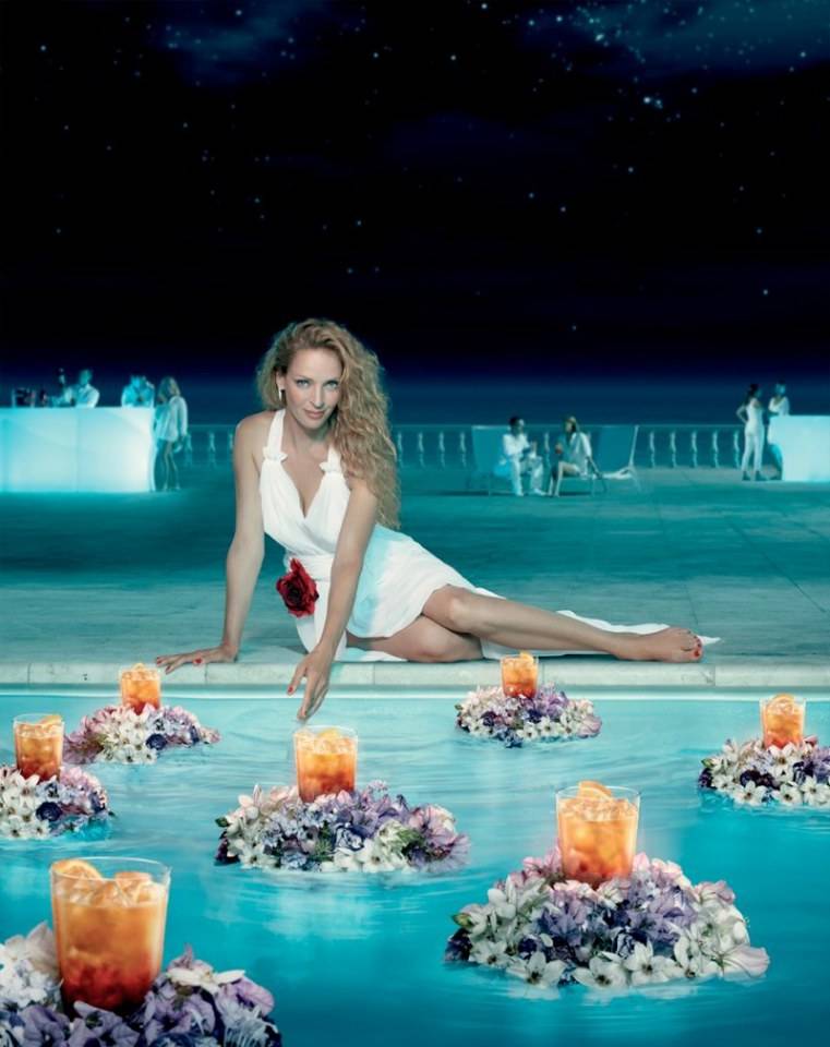 Uma Thurman @ Campari calendar 2014
