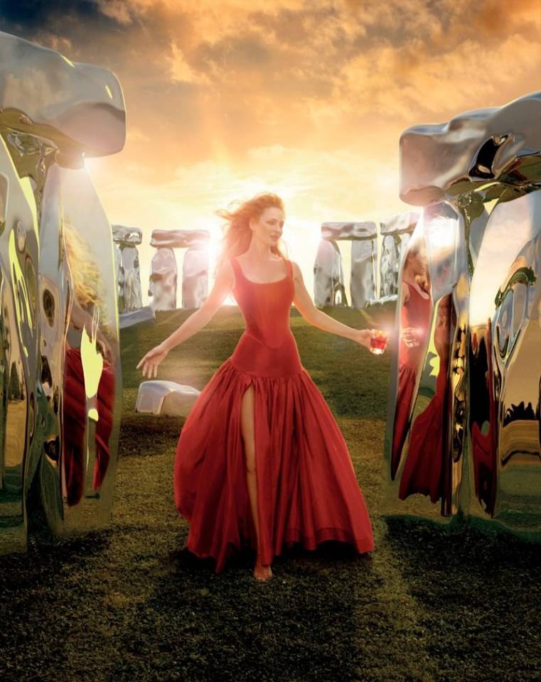 Uma Thurman @ Campari calendar 2014