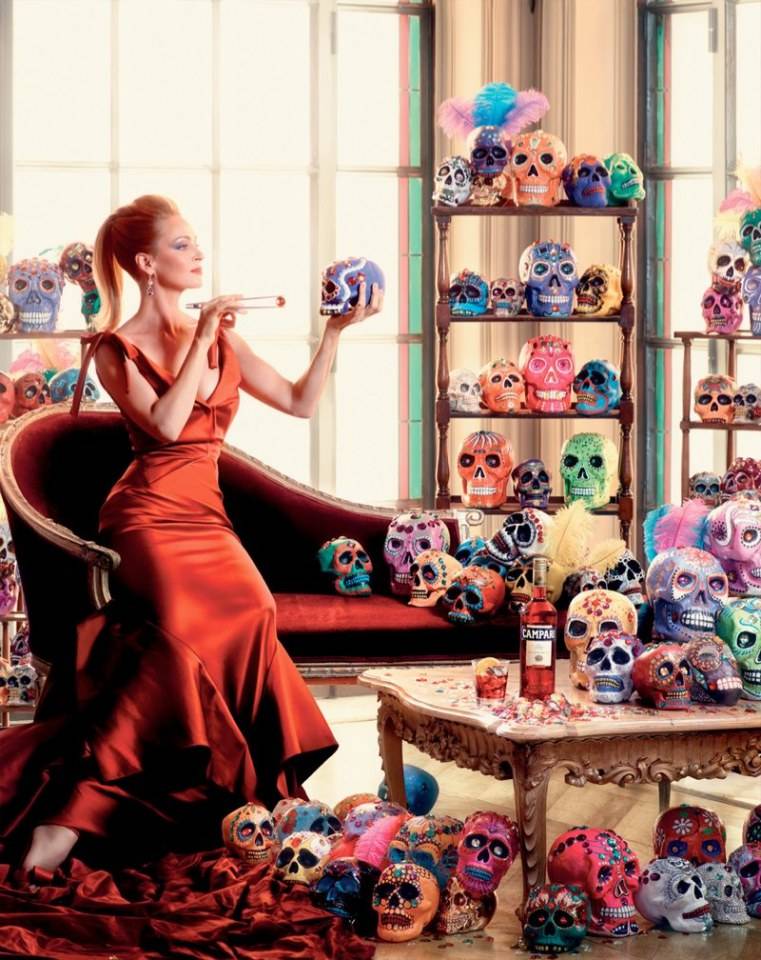 Uma Thurman @ Campari calendar 2014