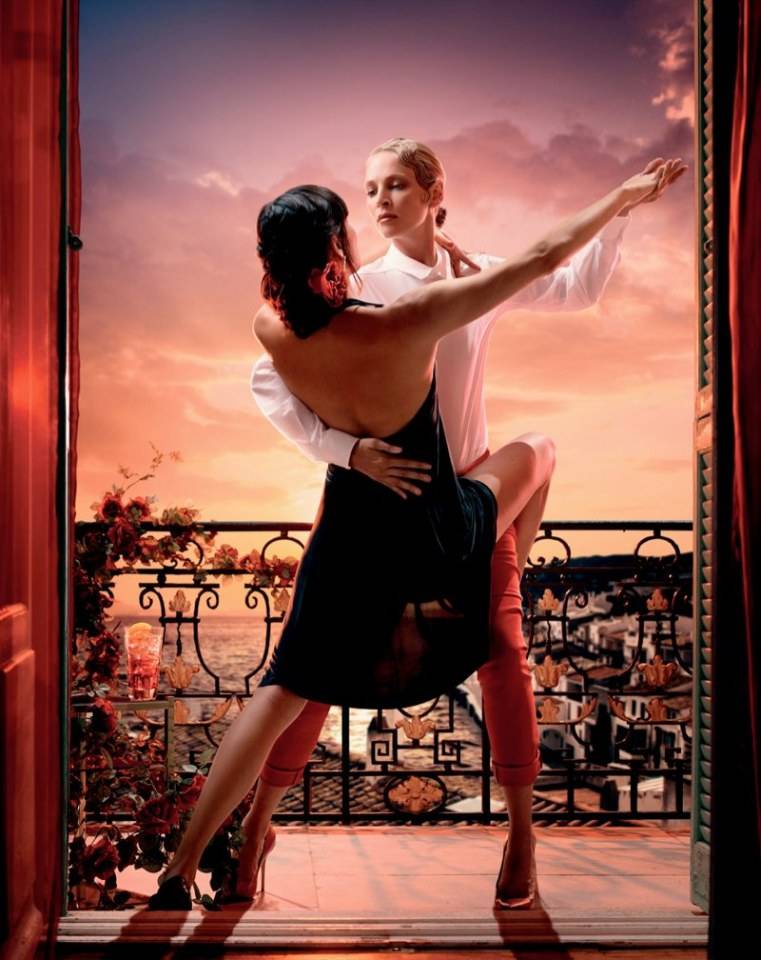 Uma Thurman @ Campari calendar 2014