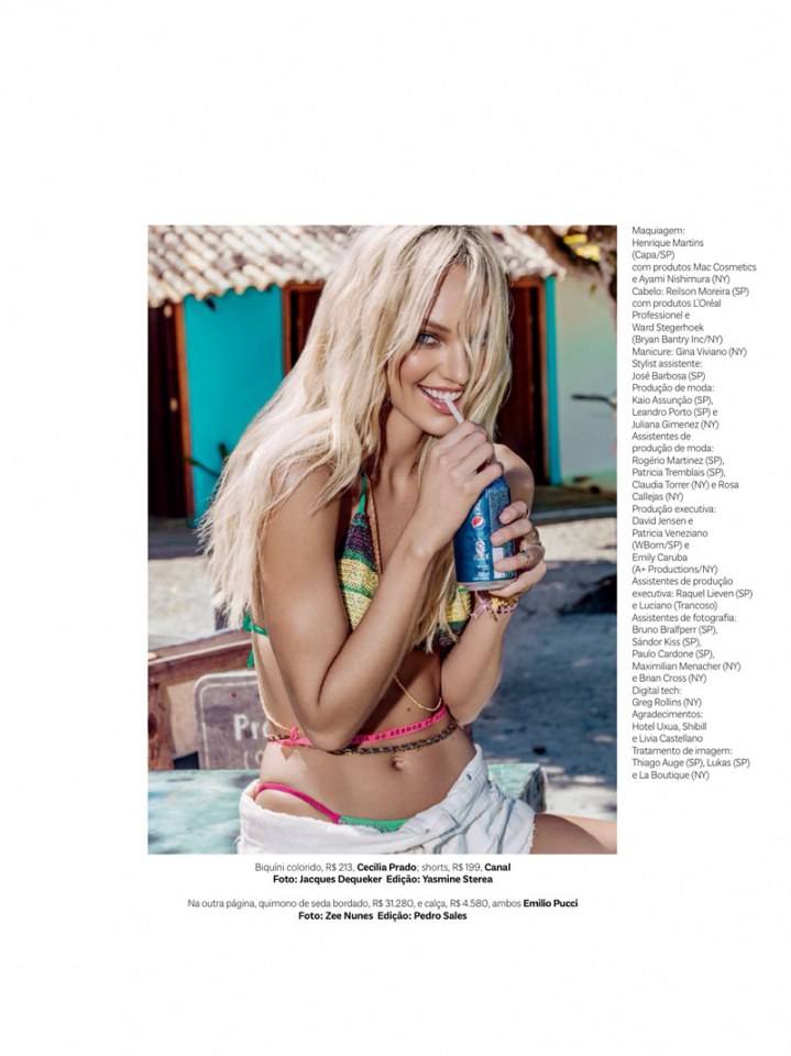 Candice Swanepoel @ Vogue Brazil January 2014
