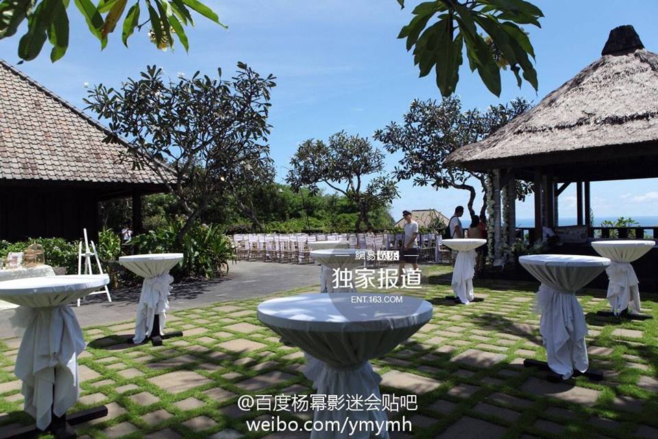 งานมงคลสมรสนางเอกสาวจากแดนมังกร Yang Mi กับ Liu Kai Wei ณ เกาะบาหลี