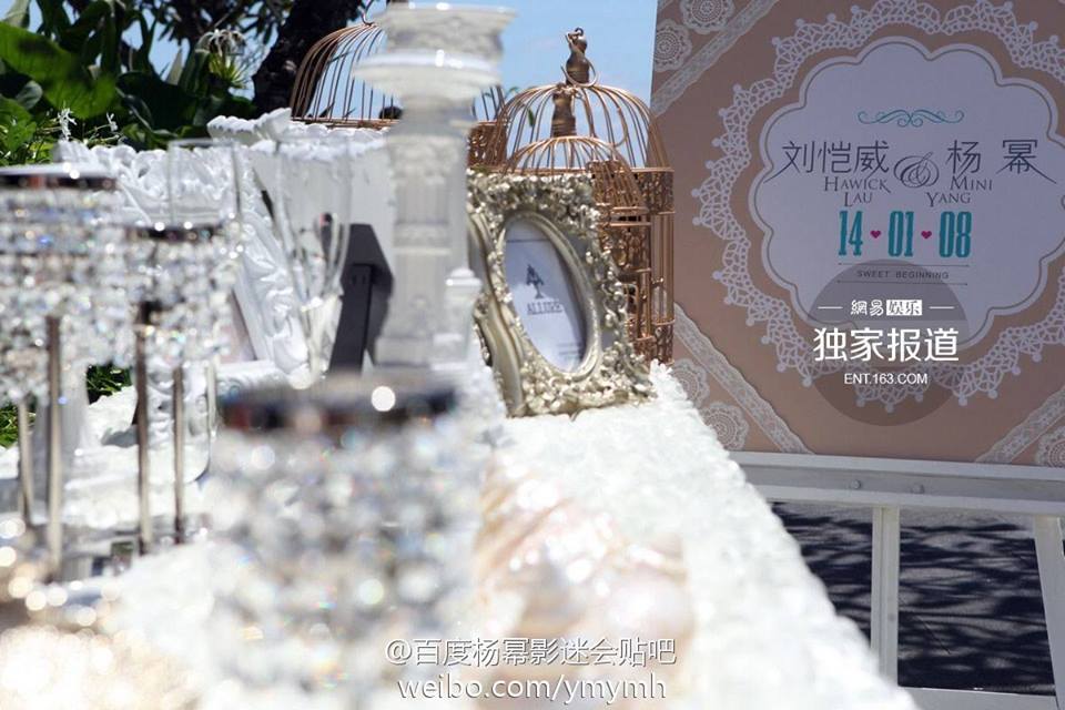 งานมงคลสมรสนางเอกสาวจากแดนมังกร Yang Mi กับ Liu Kai Wei ณ เกาะบาหลี