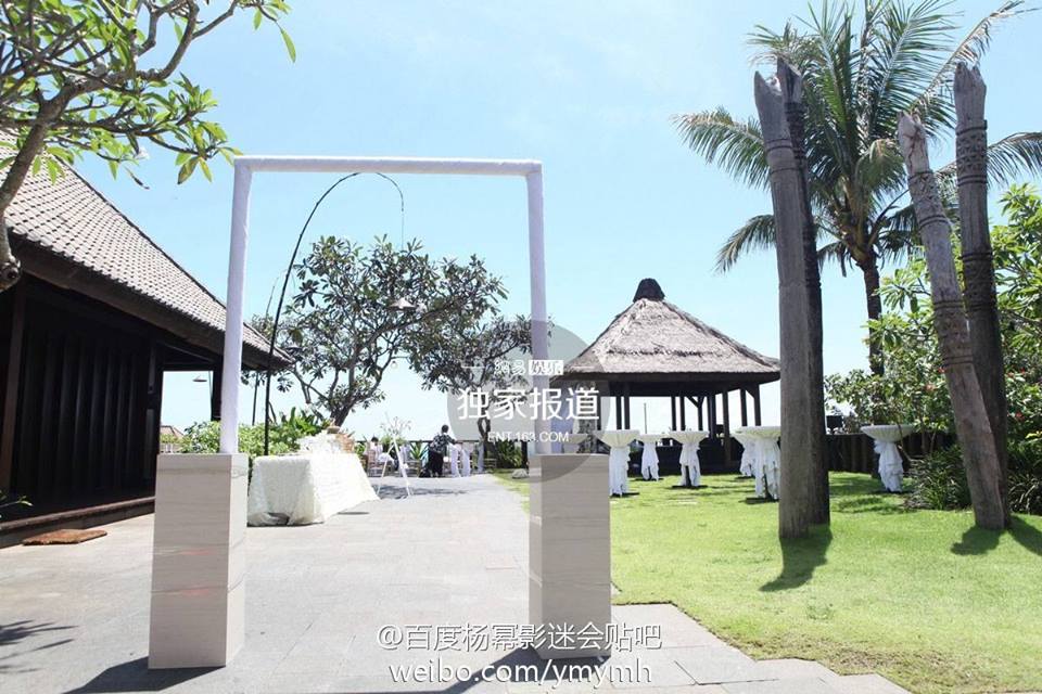 งานมงคลสมรสนางเอกสาวจากแดนมังกร Yang Mi กับ Liu Kai Wei ณ เกาะบาหลี