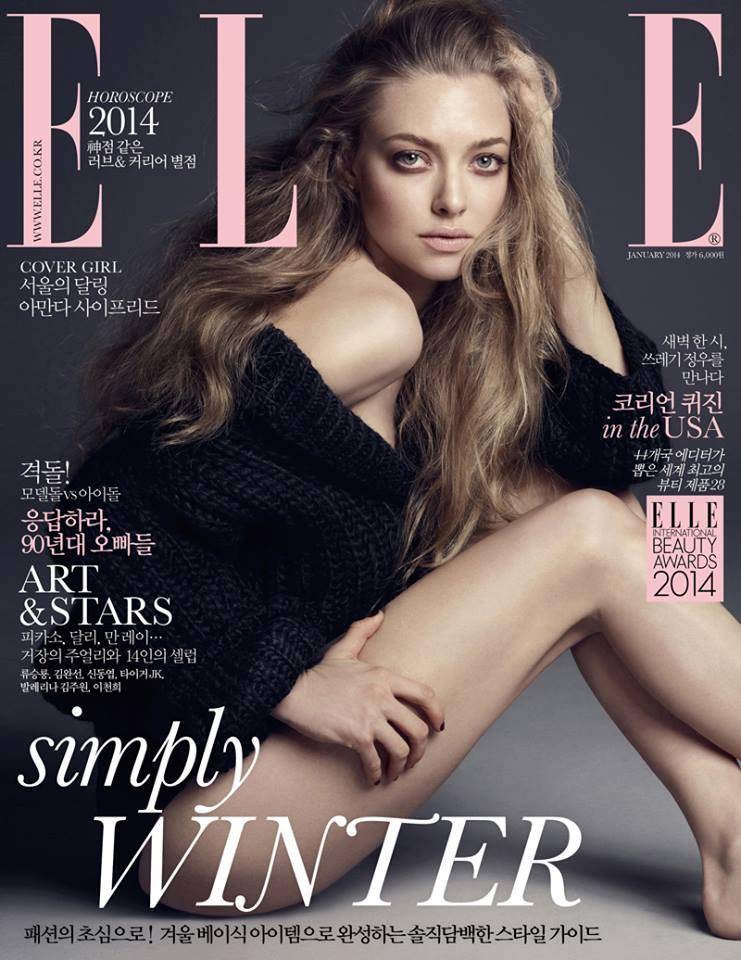 Amanda Seyfried @ Elle korea January 2014