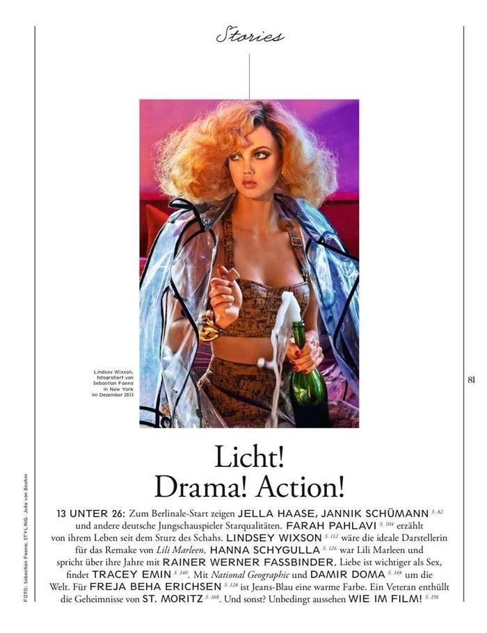Lindsey Wixson @ Interview Germany February 2014