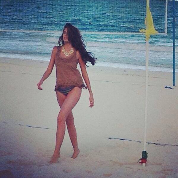 นางงามจักรวาล 2013 ถ่ายแฟชั่นชุดว่ายน้ำ Yamamay ที่เม็กซิโก